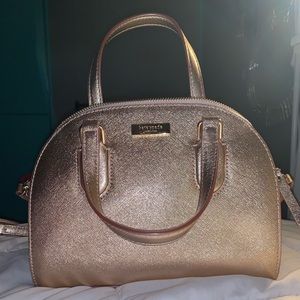 Kate Spade Rose Gold Metallic Mini Reiley Laurel